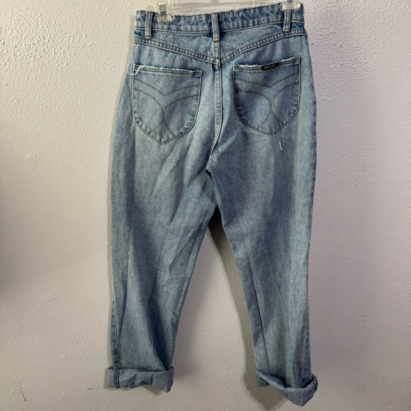 ROLLA'S Classic Blue high rise straight Denim Jeans size 27 - Picture 5 of 9
